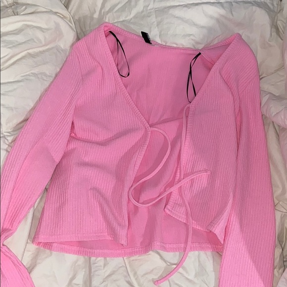 Hot pink front tie up - Picture 1 of 1